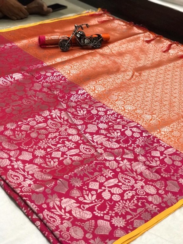 Premium Rich Pallu Jacquard Silk Saree