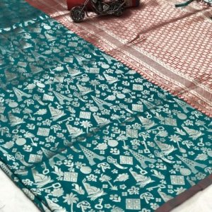 Premium Rich Pallu Jacquard Silk Saree - Image 2