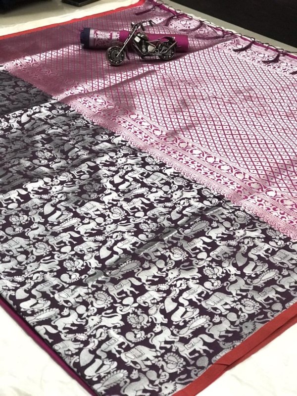 Premium Rich Pallu Jacquard Silk Saree