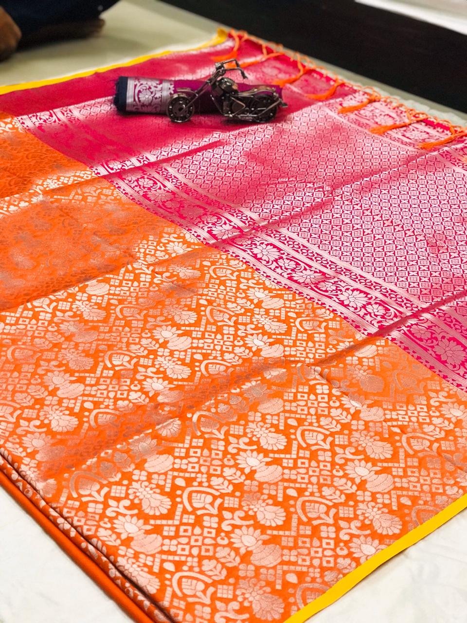 Premium Rich Pallu Jacquard Silk Saree - Image 6