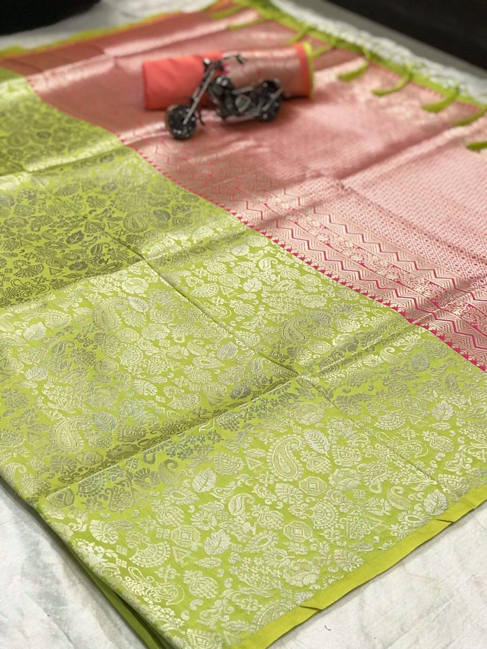 Premium Rich Pallu Jacquard Silk Saree - Image 7