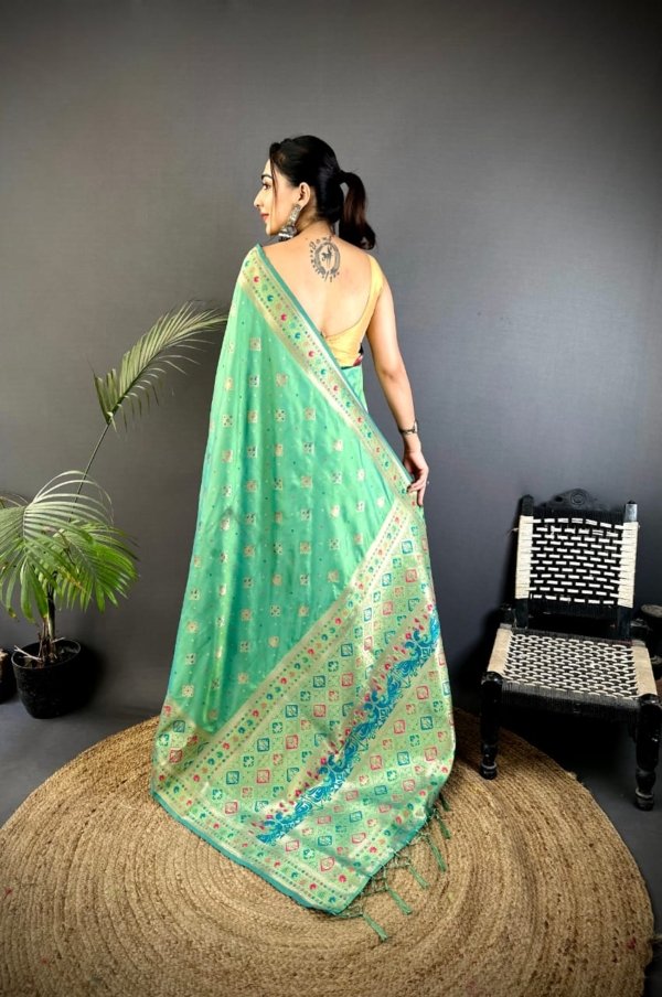 Premium Banarasi Lichi Silk Patola Saree