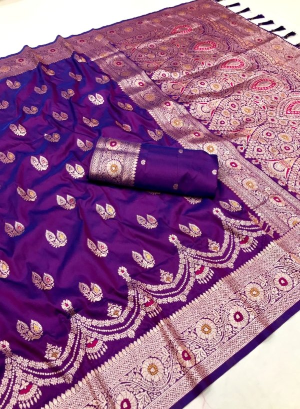Premium Banarasi Silk Meenakari Saree