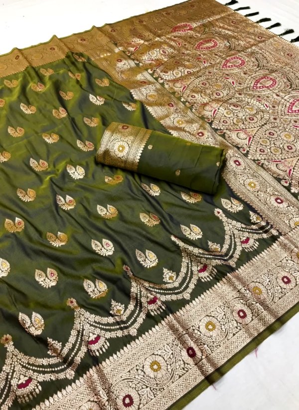 Premium Banarasi Silk Meenakari Saree