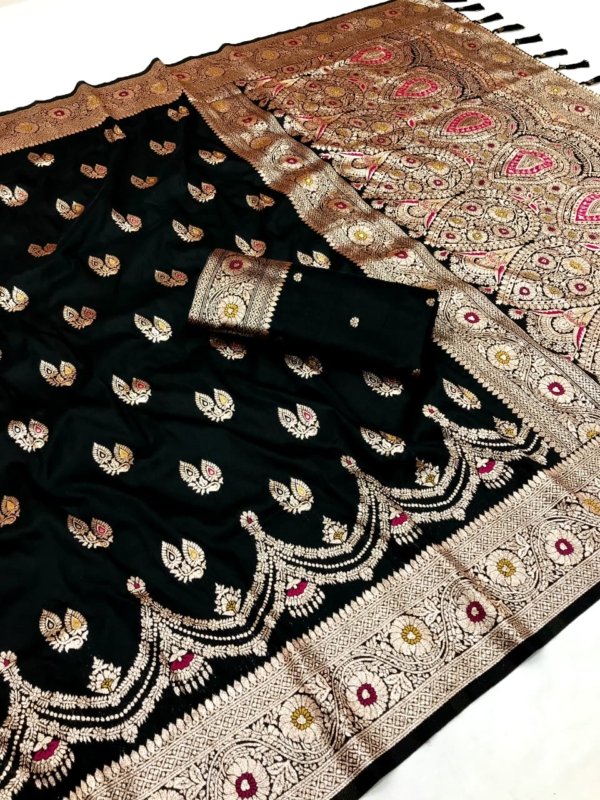 Premium Banarasi Silk Meenakari Saree