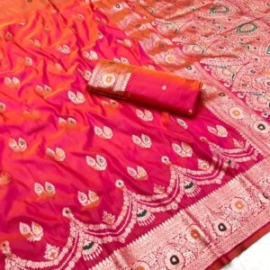 Premium Banarasi Silk Meenakari Saree - Image 7