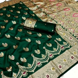 Premium Banarasi Silk Meenakari Saree - Image 5