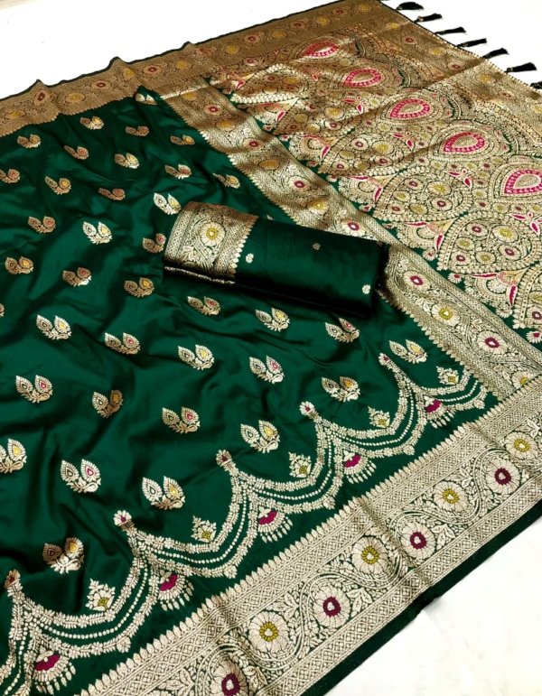Premium Banarasi Silk Meenakari Saree