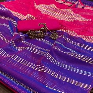 Premium Eva Chanderi Cotton Saree - Image 5