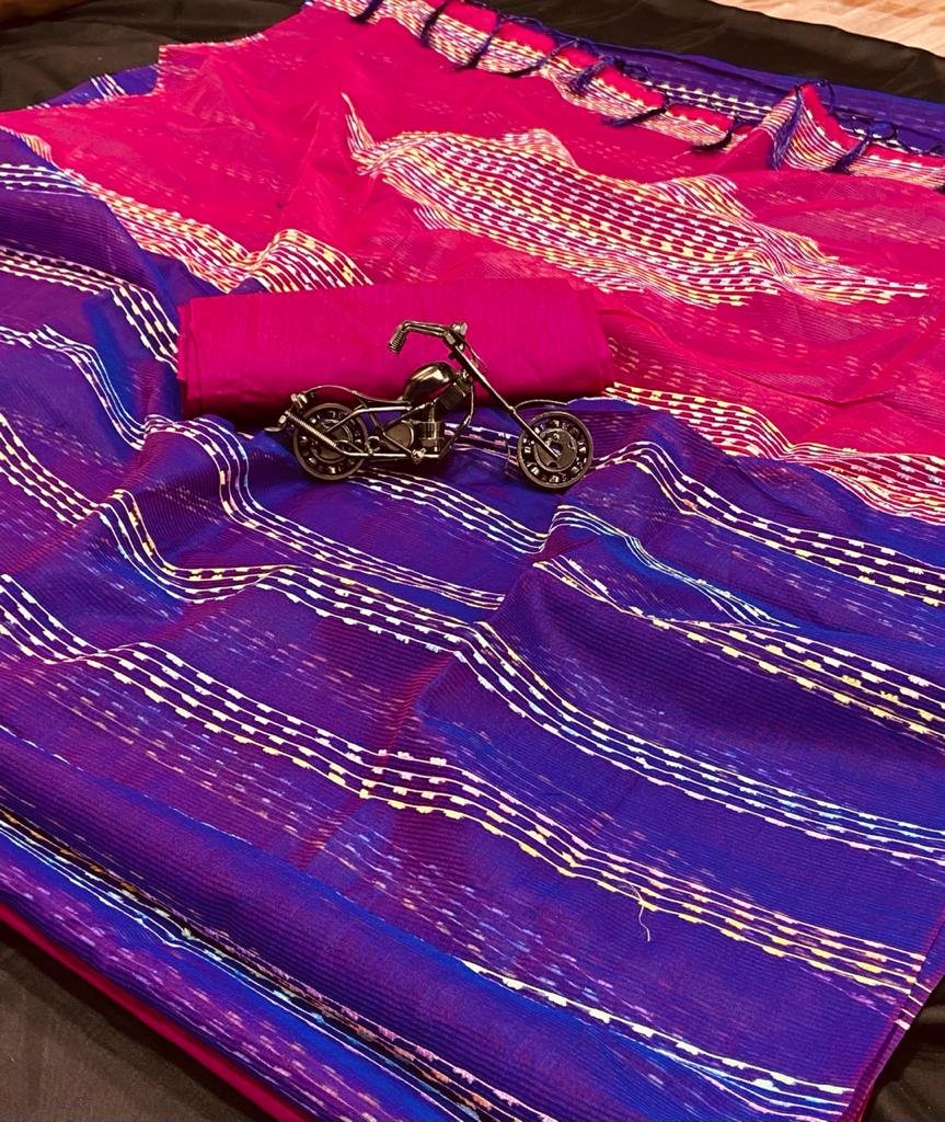 Premium Eva Chanderi Cotton Saree - Image 5