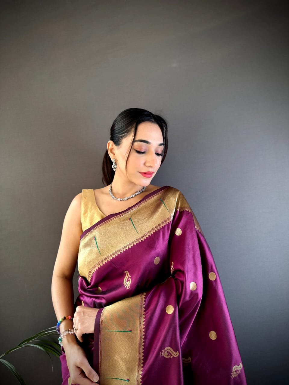 Premium Kanchipuram Paithani Silk Saree - Image 5