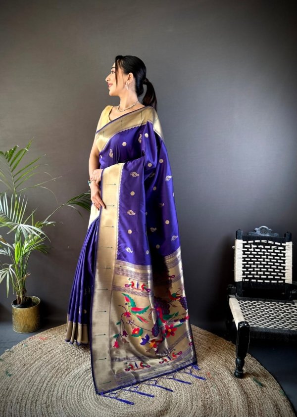 Premium Kanchipuram Pethani Silk Saree