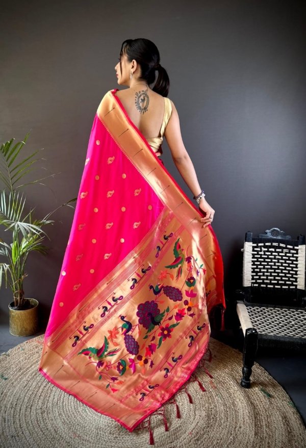 Premium Kanchipuram Pethani Silk Saree