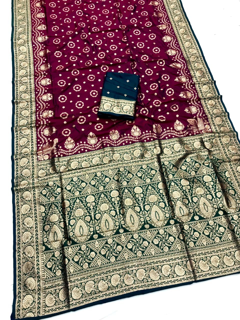 Premium Banarasi Silk Festival Saree - Image 3