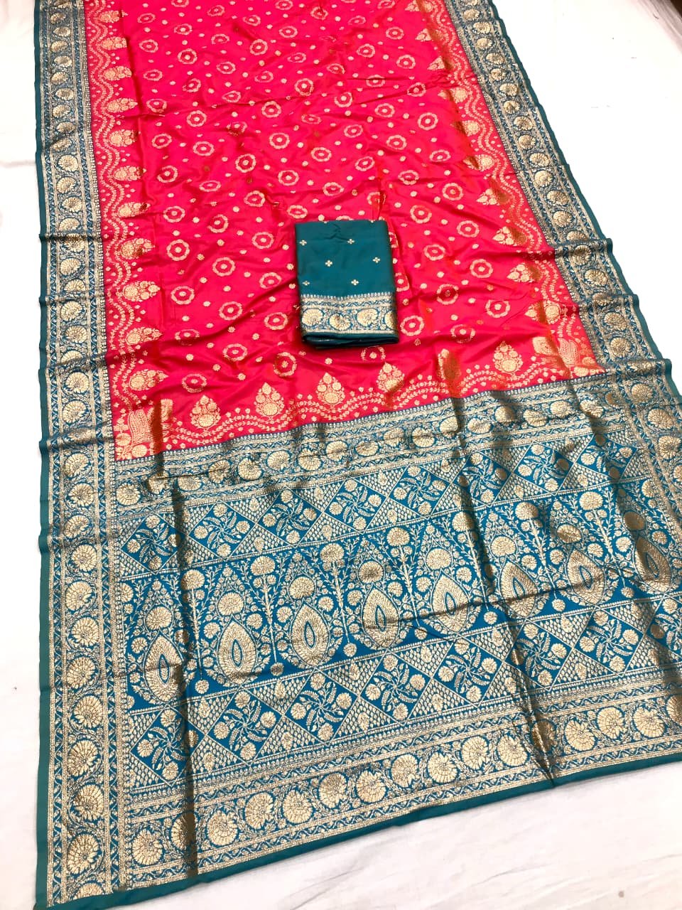 Premium Banarasi Silk Festival Saree - Image 1