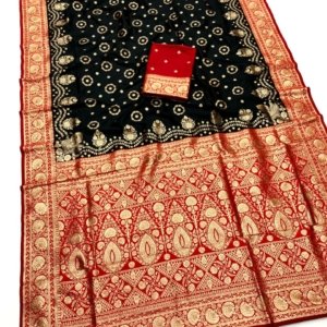 Premium Banarasi Silk Festival Saree - Image 2