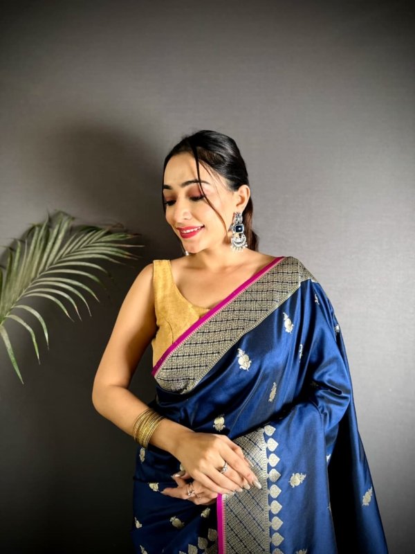 Kasturi Banarasi Lichi Silk Saree