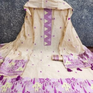 Premium Muga Cotton Weaving Suit Set - Image 4