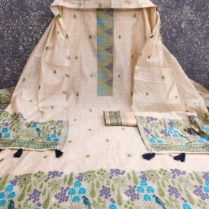 Premium Muga Cotton Weaving Suit Set - Image 2