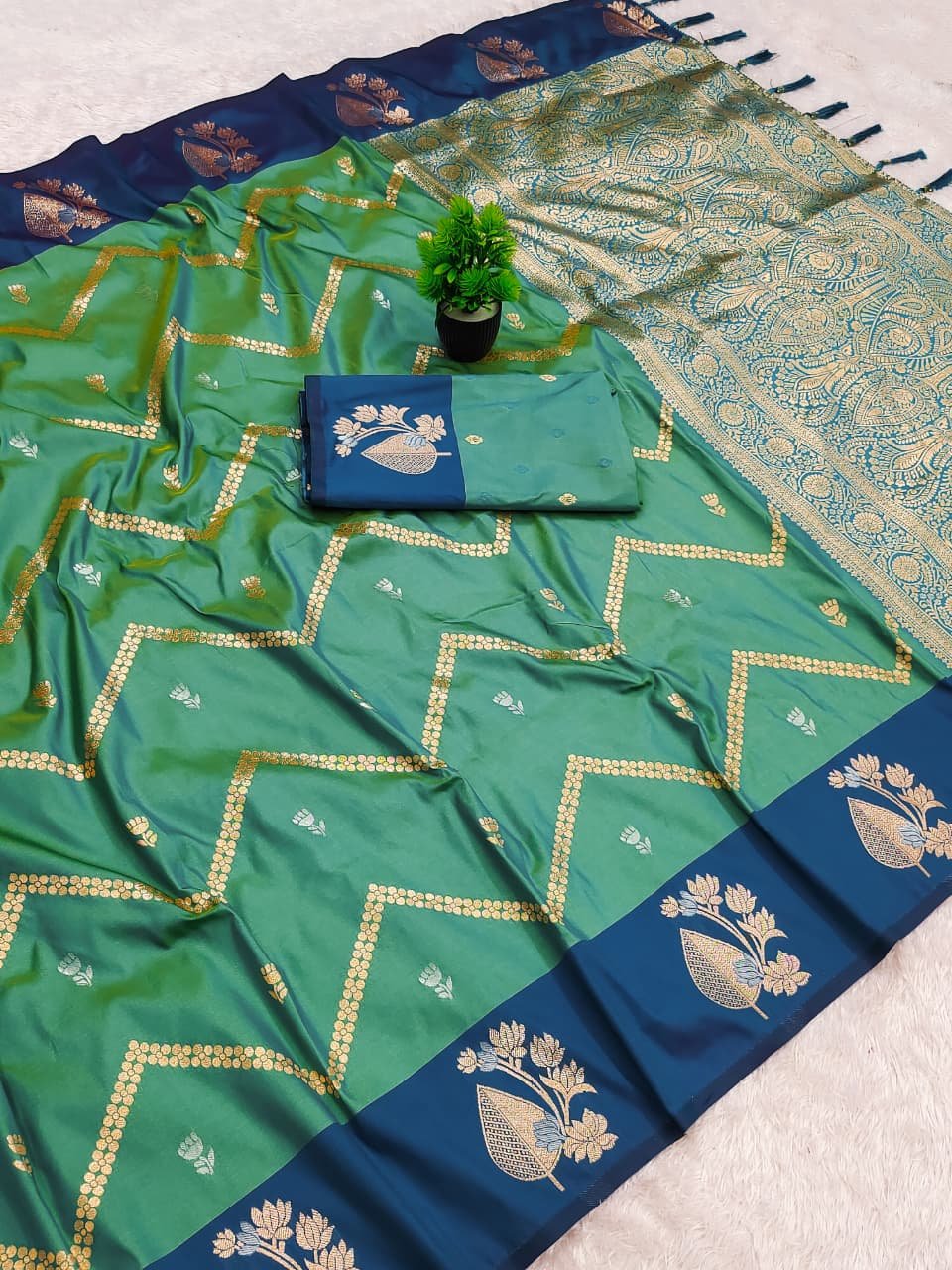 Premium Soft Silk Designer Saree - Image 3