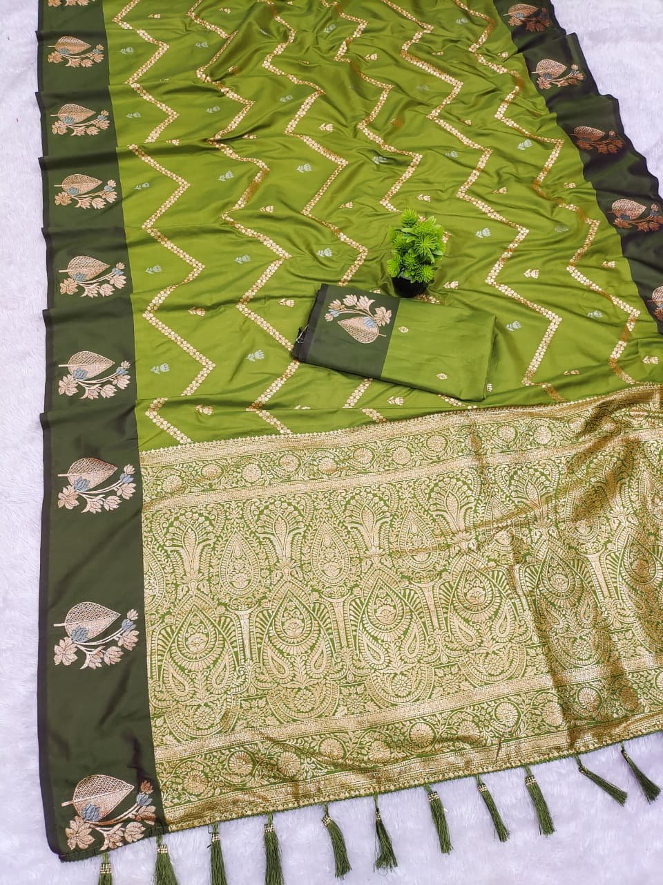 Premium Soft Silk Designer Saree - Image 1